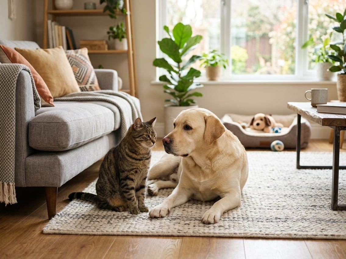 Er labrador retrievere kattevenlige Sådan får hund og kat til at enes